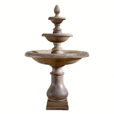 Immanis Newcastle Three Tier Outdoor Cast Stone Garden Fountain (Short Spacers) Fountain Tuscan